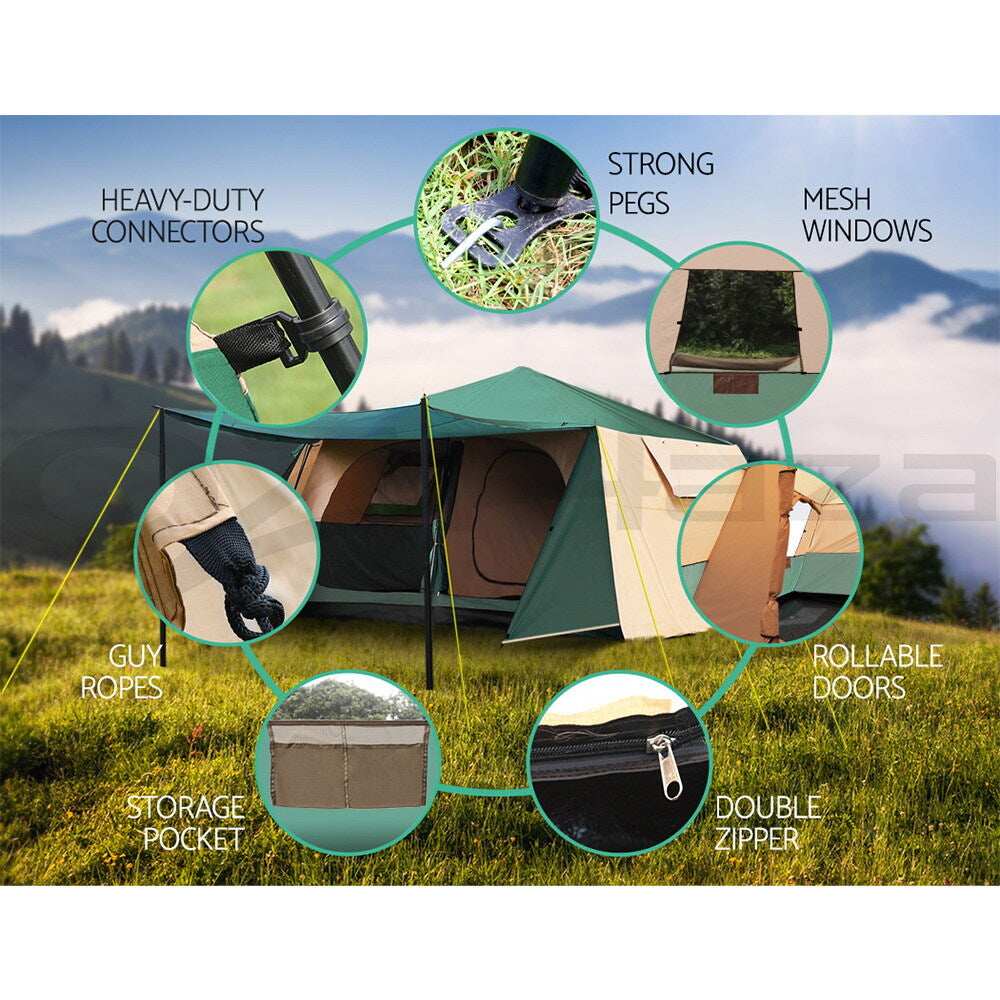 Weisshorn Instant up Camping Tent Pop up 8 Person Outdoor Hiking Tents Dome