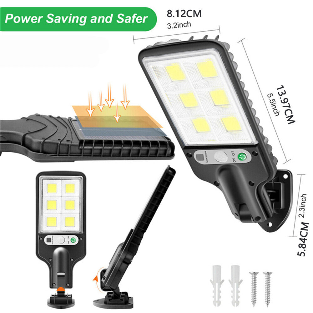 9000W Solar Security Lights Outdoor LED PIR Motion Sensor Flood Garden Light