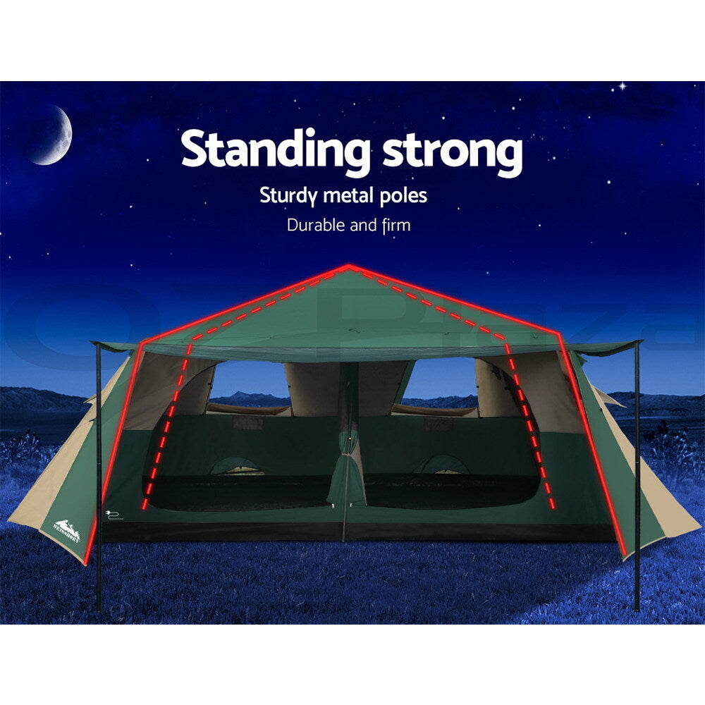 Weisshorn Instant up Camping Tent Pop up 8 Person Outdoor Hiking Tents Dome