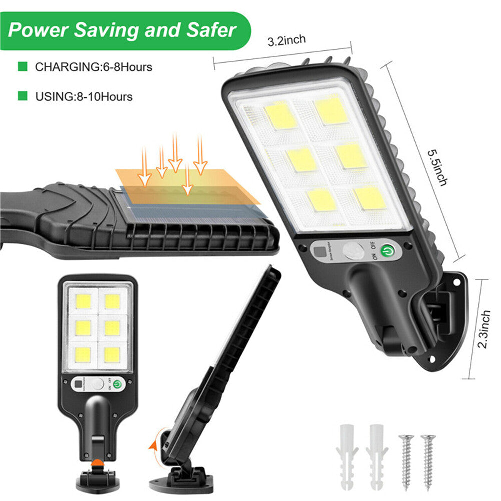 9000W Solar Security Lights Outdoor LED PIR Motion Sensor Flood Garden Light