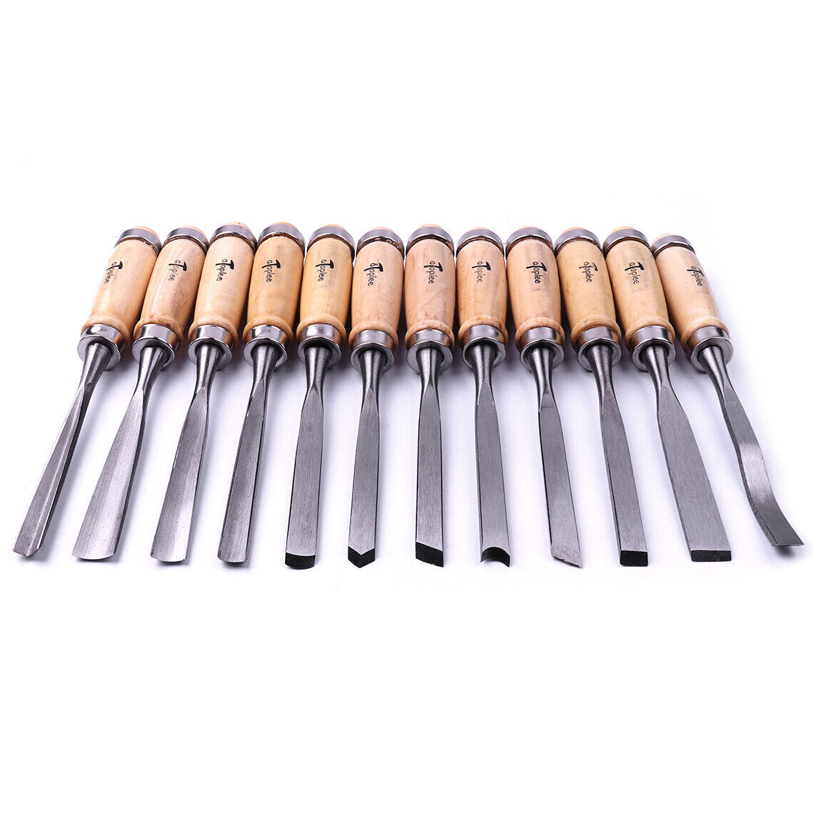 AU Professional 12 Pcs Wood Carving Gauge Chisel Woodworking Hand Tool Set