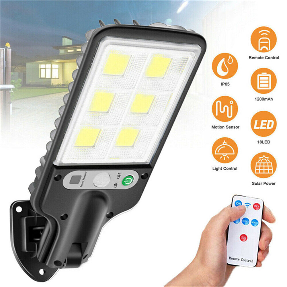 9000W Solar Security Lights Outdoor LED PIR Motion Sensor Flood Garden Light