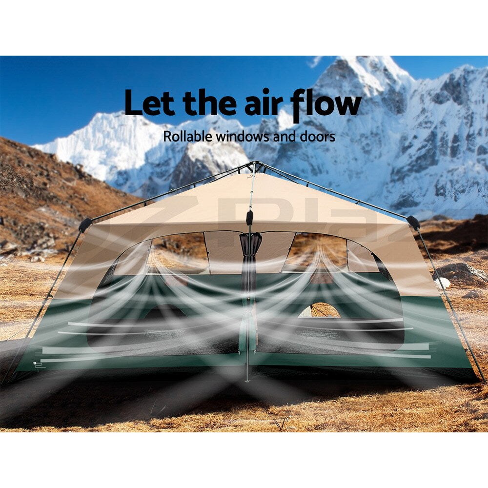 Weisshorn Instant up Camping Tent Pop up 8 Person Outdoor Hiking Tents Dome