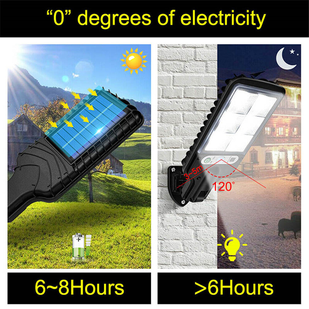 9000W Solar Security Lights Outdoor LED PIR Motion Sensor Flood Garden Light