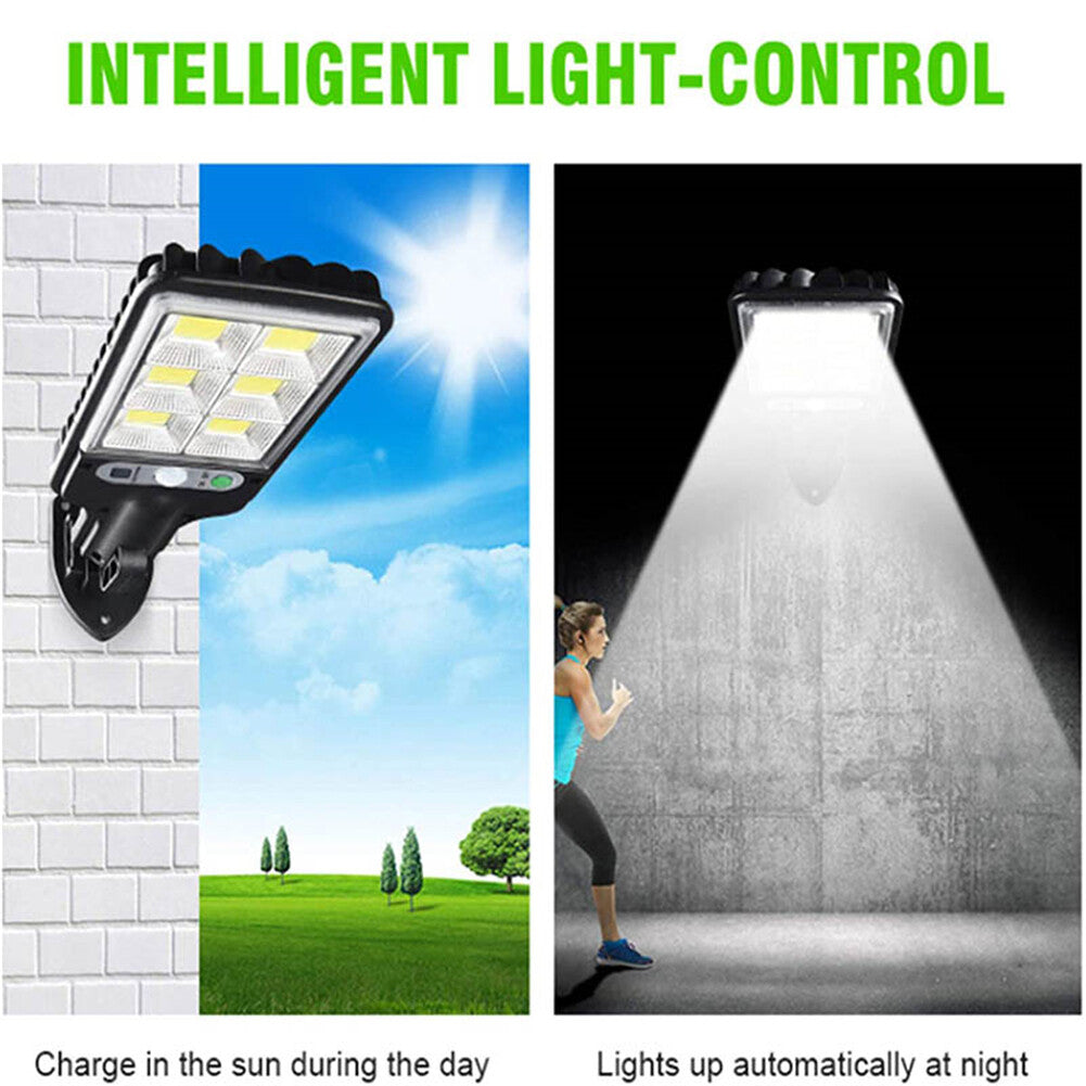 9000W Solar Security Lights Outdoor LED PIR Motion Sensor Flood Garden Light