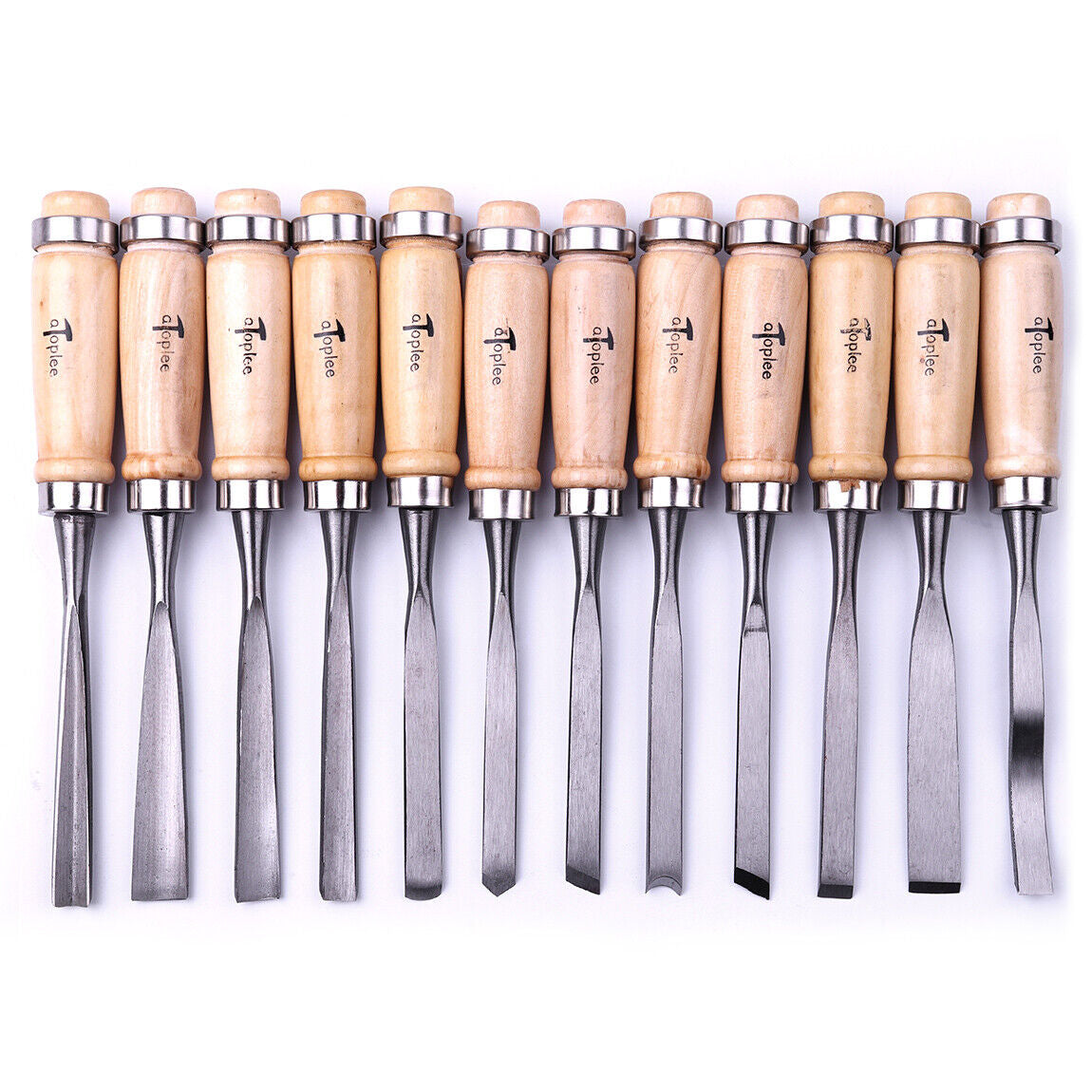 AU Professional 12 Pcs Wood Carving Gauge Chisel Woodworking Hand Tool Set