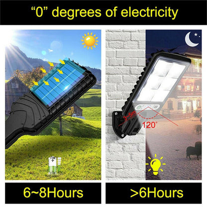 9000W Solar Security Lights Outdoor LED PIR Motion Sensor Flood Garden Light