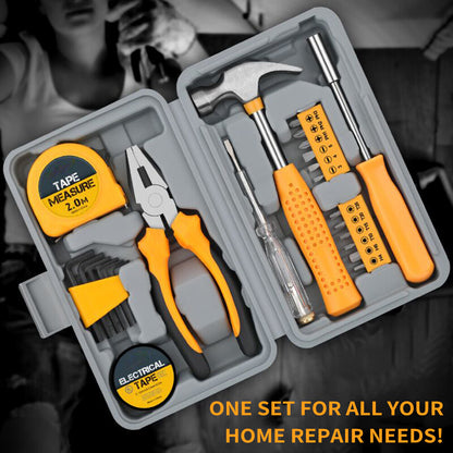 24 PCS Household DIY Tool Kit for Women, Tool Box Set of Starter Basic S8W2
