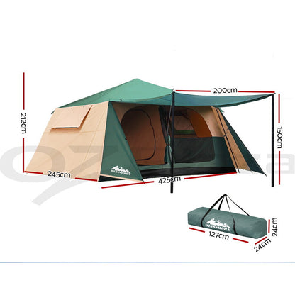 Weisshorn Instant up Camping Tent Pop up 8 Person Outdoor Hiking Tents Dome